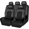 BICUP Coprisedili Auto per Fiat Panda 2000-2018 2019 2020 2021 2022 2023 2024, Set Copri-Sedile per Anteriori e Posteriori, Copri Sedile Auto, Accessori Auto Interno,Black