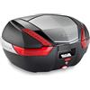 GIVI VALIGIA V47 NERO CON FINITURA ALLUMINIO, CHIAVE SINGOLA