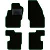 QUEMAR Tappetini Auto compatibili con Opel Corsa D - E 2006-2019/ Kit Tappeti in Moquette e Gomma su Misura (Set 2 Anteriori + 2 Posteriori)/ Ricami e Colori Personalizzati (0 Ricami, Bordo Verde)