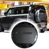 Yucisily Copertura per ruota di scorta adatta per Land Rover Defender 110 90 130 2020 2021 2022 0223 2024 ABS (grigio carpazi+nero lucido+lettera nera)