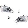 Johns Set di fari alogeni adatto a Ford Focus C-Max Li Re con H7 H1 da 03-2007