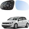 Polcar Vetro Specchietto Destro Blu, Riscladabile, per Passat,Golf, Jetta, Eos, Superb, Alhambra