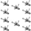 SUVIA 10 Pezzi Filtro del Carburante in ad angolo retto universale da 1/4 pollici 6mm Linee di Tubo