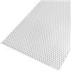 RECAMBO Griglia da corsa in alluminio, 100 x 33 cm, griglia da corsa, griglia estensibile, in lega di alluminio di alta qualità, griglia universale per radiatore, colore argento, rombo 10 x 20 mm