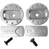 Generico Placchette Di Ricambio Visiera X33 X23 Silver Specifiche Per Casco Givi Modello X33 E X23
