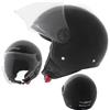 A-Pro BACKLINE CASCO LUCIDO JET VISIERA ANTIGRAFFIO NERO ECE 22-06 TAGLIA L
