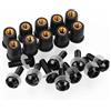 TXDBD Bulloni Per Moto, Viti, Per H&onda XADV X ADV X-ADV Integra 750, Per FORZA-125 250 300, Kit Da 10 Bulloni E Dadi Per Carenatura Da 5 Mm. Bulloni Kit Carrozzeria Viti(NERO)