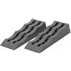BERGER | Cunei di Salita, Set di 2 Cunei di carico Frenanti per Camper, Roulotte, Caravan - Rampe di Livellamento Frenanti - Piedini stazionamento per diversi automezzi - 61 x 21,5 x 12 cm - Grigio
