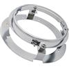 HYQHYX Faro Moto Supporto Per Staffa Montaggio Per Moto Ricambi Auto 5 3/4 (5,75 Pollici) Anello Per Faro LED Rotondo Da 5,75 E Alloggiamento Per Auto E Moto Faro Anteriore Moto(Cromo)