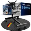 WERKTHOR Cavalletto Motore Auto 680 kg Heavy Duty per V8 - Supporto Motore Extra Stabile Girevole a 360° - Motorbock Nero per Motori Pesanti e SUV - Supporto di Montaggio Officina - Engine Stand