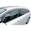 J&J AUTOMOTIVE HEKO Deflettori per Peugeot 508 SW Wagon 2011-2018, 4 pezzi | 4 deflettori HEKO per Peugeot 508 SW Wagon, PMMA 3 mm, fumé, canale del finestrino.