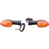 avdb-moto Coppia Frecce Anteriori Freccia compatibile con YAMAHA FAZER 800 FZ8-S RN25 2011-16, YZF R6 YZF-R6 RJ09 2005, YZF R6 YZF-R6 RJ11 2006-07, FZ1-S RN16 2006-15, FAZER 600 RJ14 04-10 (Arancione)