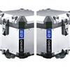 BLACK DOVES GRAPHICS 2pz Rifrangenti Strisce Adesivi compatibili con TOURATECH Top Case Motorrad R1250GS R1250 R 1250 GS (Nero-Blu)