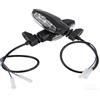 Yuecoom Indicatori di direzione per moto, 1 paio di indicatori di direzione anteriori a LED da 12 V per TRIUMPH Speed Twin Speed Triple R/RS/S Tiger 800/1200