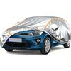 Ufgwhirl Copertura auto per KIA Rio Hatchback Telo copriauto da esterno,copertura completa per auto antipioggia,antigraffio e antineve con cerniere per porte