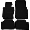 J&J AUTOMOTIVE Tappetini in Tessuto per BMW X1 E84 2009-2014, Set da 4 Pezzi Anteriori e Posteriori, di Velluto su Misura, Antiscivolo, Colore Nero