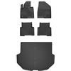MOTOS Set di tappetini in gomma e tappetini per il bagagliaio per Hyundai Santa Fe III 2012-2018 Migliorare il comfort di viaggio con tappetino antiscivolo auto 3D- tappetini per tutte le stagioni aut