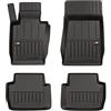 IMJ-Global Tappetini per auto ProLine 3D compatibile con BMW Serie 3 E46 1998-2007 su misura in gomma | Note: xDrive | Set di tappetini premium | Materiale TPE durevole | Bordini più alti