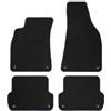 M MOTOS MOTOS Strike Tappetini auto Velours per auto destinato a Audi A4 B6 2000-2006 - Standard, Tessuto, Grigio tappetino auto - Provate un nuovo comfort di guida con un set di tappetini in velluto