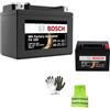 CLICK & GO COMPATIBILE CON PIAGGIO NRG MC2 DT 50 da anno 1996 al 1998 BATTERIA BOSCH YB4L-B M4F170 COMPLETA DI L-IQUIDO BATTERIE 4 AMPERE 12 VOLT PER MOTO SCOOTER 121X71X93MM