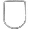 YUWATON Accessori per interni auto per Jaguar F-pace XE Copertura pomello del cambio 3D strass decalcomanie anello accessori per auto da donna (argento)