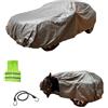 MOTO SPORT MONDO COMPATIBILE CON LAND ROVER Defender 90, 110, 130 anno 90 in poi taglia XL suv TELO COPRIAUTO FELPATO 250GR COPERTURA PER AUTO IMPERMEABILE CAPPOTTA ANTIGRANDINE ESTATE INVERNO CON ZIP LATERALE