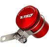 USAMZOM Vaschetta Olio Freni Coppa Olio per KA&WASAKI Z750 Z750R Z750S Z750 Z750R S Accessori per Coppa del Fluido Dell'olio del Cilindro del Serbatoio della Frizione del Freno Moto(Rosso,Logo)
