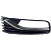 EASYSHOP24H Griglia Paraurti Anteriore Sinistra Per Polo 6R 6C Restyling dal 2014 a 2017 Con Cornice Cromata Mostrina Inferiore Copertura Fendinebbia Sinistro Lato Guidatore