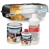 POWER TANK BIANCO CERAMICO Trattamento Serbatoio Auto (50/55 Litri) Kit Grande Big 1,3 kg per interno Serbatoi Benzina Diesel Elimina la Ruggine Ripara Protegge Arrugginito da di Moto con Antiruggine