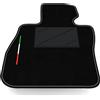 Somer Car Tappetino Auto SOLO LATO GUIDA 1pz compatibile con BMW Serie 1 F40 2019-2024 | 1 tappeto su misura in moquette, bandiera Italia