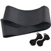 GY-honeq Coprivolante fai-da-te in pelle morbida sul volante dell'auto,coprivolante in pelle universale da cucire per volante dell'auto, traspirante e antiscivolo con ago e filo Accessori di 40CM-3