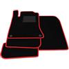 Generico Tappetini compatibili con Mercedes Classe-B W246 2011-2019, bordo rosso, kit tappetini auto personalizzati, set tappeti in velluto, tappeto auto