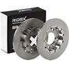 RIDEX 82B3225 2x Disco freno Posteriore senza mozzo portaruota senza bullone fissaggio ruota Compatibilità con OPEL Corsa F