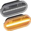 Recambo Indicatore di direzione laterale a LED, adatto per Caddy 2 + 3, Passat 35i, 3b, 3bg, T5, vetro trasparente