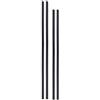 Generico Set 4 Paracolpi Striscia Profilo Portiera Auto Tuning Neri 88cm 68cm