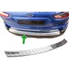 Modifycar Paraurti posteriore valido per Ford ECOSPORT II | Dal 2017+ acciaio inox cromato protezione per bordo del bagagliaio di carico