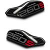 AZgraphishop Az Graphishop Adesivi Paramani Resina 3D Compatibile Con Ducati Multistrada 1260 S 2018-2020 APA-MULTI-1260S (Red)