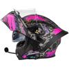 EBAYIN Casco Da Moto Modulare Con Bluetooth Integrato Certificato ECE, Ampio Angolo E Campo Visivo, Design Integrale Flip-up Con Doppi Altoparlanti Stereo E Microfono Integrati(I,M=(57~58cm))