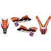 Generico BLACKBIRD kit adesivi decalcomanie per motocross enduro cross compatibile con Ktm Exc/Exc f 2005-2007 - Sx/Sxf 2005-2006 kit grafiche
