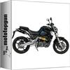 MOTOTOPGUN mivv 2 scarico omologato nocat gp nero sottocoda compatibile con yamaha mt-03 mt03 660 2006 2007 2008 2009 2010 2011 2012 2013 2014 mototopgun