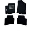 Dp carpet Tappetini compatibili per Kia Rio III (UB) dal 08/2011 al 01/2017 con 2 loghi, battitacco in gomma rinforzata, clip di fissaggio e antiscivolo