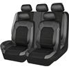 LGZFC 9 Pezzi Auto Set Coprisedili in Pelle PU per MINI 2-Doors/Cooper / Cooper S / Cooper SE / John Cooper Works F54 F55 F56 F57 F60, Coprisedili Anteriori E Posteriori Impermeabile, Compatibili con Airbag