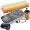 BESTPRICE ATP BESTPRICE Set di filtri con 1x filtro olio, 1x filtro aria, 1x filtro aria cabina (filtro antipolline), 1x filtro carburante, compatibile con CITROËN C2 (JM_), C3 I (FC_ FN_), C3 Pluriel (HB_)