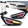 VLAND Motor VLAND - Fari Demon Eyes compatibili con Focus MK3 Facelift/Focus MK3.5 ST RS 2015-2018, con indicatore di direzione sequenziale, lato conducente e passeggero, RHD (con lampadine allo xeno D2H)