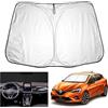 YEE PIN Clio 5 Ombrellone Auto Compatibile con Renault Clio 5 2020-2025/Captur 1 2013-2019/ Captur 2 2020-2025, Parasole Pieghevole per Auto Clio/Captur 1/2 Protezione UV e Polvere