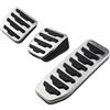 NEGRO Pedali freno for auto in acciaio inossidabile adatti for Land Rover Freelander 2 LR2 2008-2014 Accessori for copertura pedale resto copertura della pedaliera(MT 3Pcs)