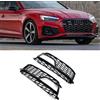 Mulcort Griglie paraurti anteriore sinistra/destra Fendinebbia Griglia copertura Trim Sostituzione per Audi S5 A5 S-Line 2013-2016