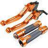 GAYANHU Kit leva di ricambio Per HONDA CBR600RR CBR 600 RR CBR600 RR 2003 2004 2005 2006 Moto Leve Freno Frizione Manopole Manubrio(Orange)