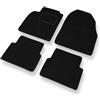 Mossa - Tappetini auto compatibili con Saab 9-3 II (2002-2012) 4 pz. nero S | Cabriolet, SportCombi, SportSedan