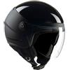 Tucano Urbano casco demi-jet unisex EL'POP. Casco moto in policarbonato, casco scooter per la mobilità urbana con visiera e ventilazione Dynamic Flow. Casco omologato ECE 22.06. Grigio opaco Tg. 2XL